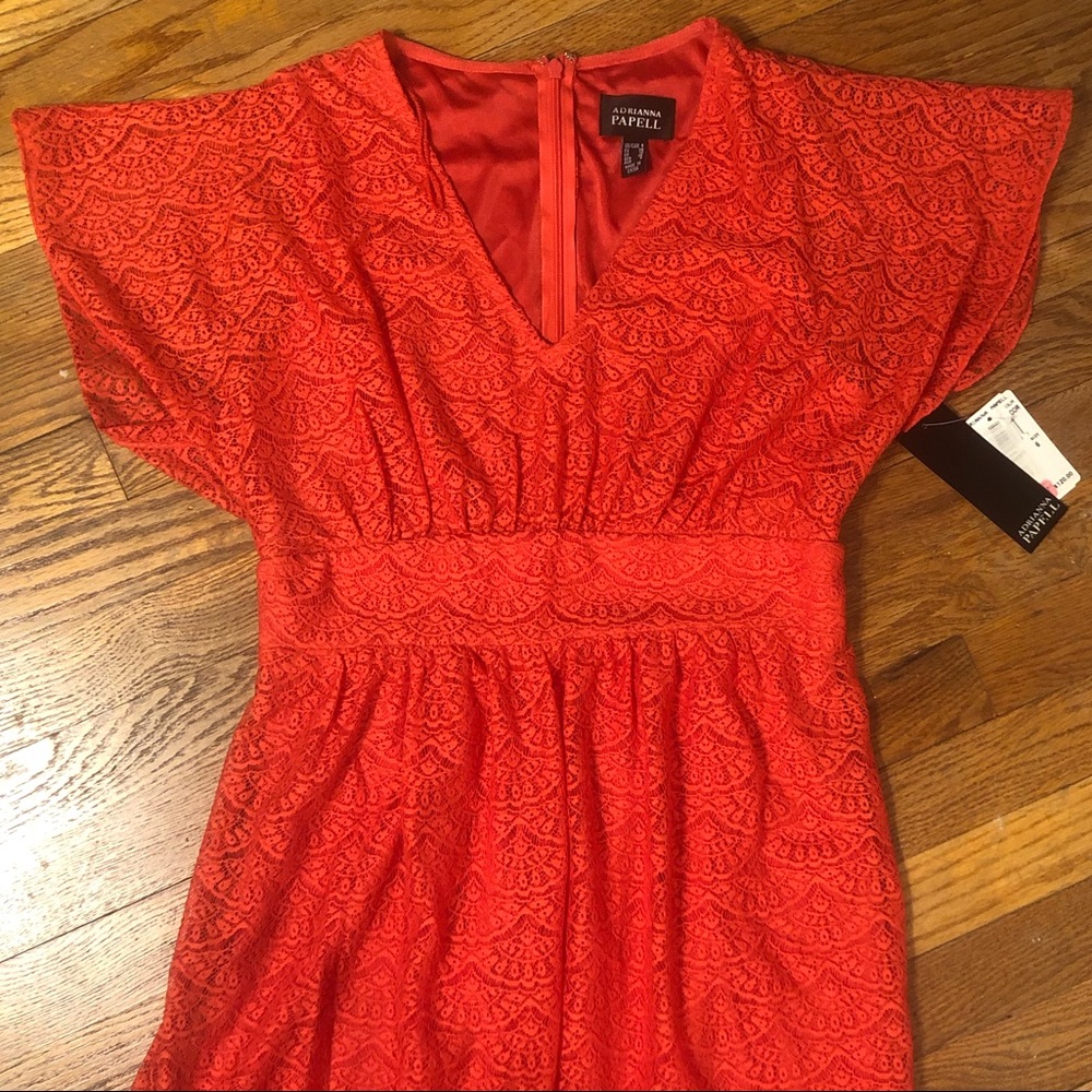Adrianna Papell Lace Overlay Dress